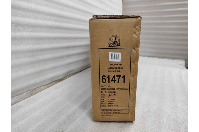 Volare Unicorn Kinderfiets - Meisjes - 14 inch - Roze - Twee Handremmen