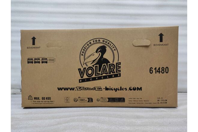 Volare Unicorn Kinderfiets - Meisjes - 14 inch - Paars - Twee Handremmen