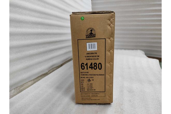 Volare Unicorn Kinderfiets - Meisjes - 14 inch - Paars - Twee Handremmen