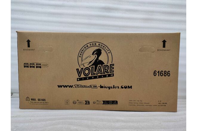 Volare Unicorn Children's Bicycle - Girls - 16 inch - Purple - Two Hand Brakes