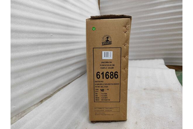 Volare Unicorn Children's Bicycle - Girls - 16 inch - Purple - Two Hand Brakes