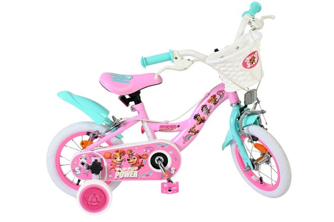 Paw Patrol Kinderfiets - Meisjes - 12 inch - Roze - Twee handremmen