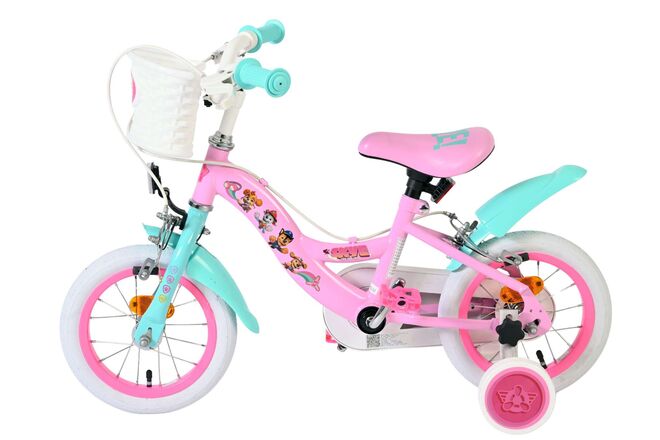 Paw Patrol Kinderfiets - Meisjes - 12 inch - Roze - Twee handremmen