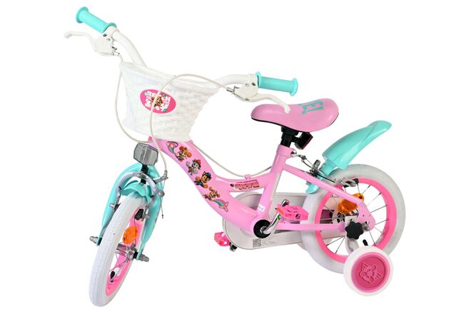 Paw Patrol Kinderfiets - Meisjes - 12 inch - Roze - Twee handremmen