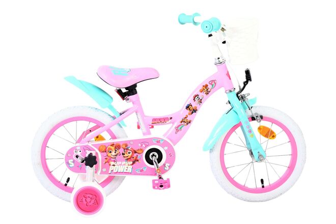 Paw Patrol Kinderfiets – Meisjes – 14 inch – Roze – Twee handremmen