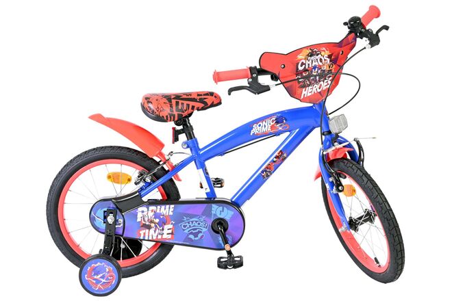 Sonic Kinderfiets - Jongens - 16 inch - Blauw - Twee handremmen