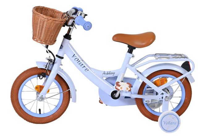 Rower dziecięcy Volare Ashley – dziewczęcy – 12 cali – pastelowy niebieski