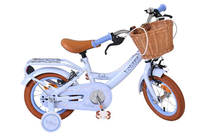 Volare Ashley Children's Bicycle - Girls - 12 inch - Pastel Blue - Two hand brakes