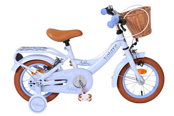 Volare Ashley Children's Bicycle - Girls - 12 inch - Pastel Blue - Two hand brakes