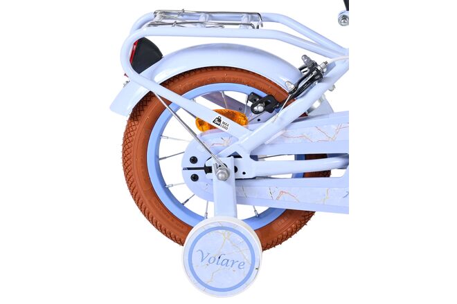 Volare Ashley Children's Bicycle - Girls - 12 inch - Pastel Blue - Two hand brakes