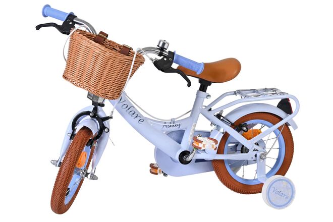 Volare Ashley Children's Bicycle - Girls - 12 inch - Pastel Blue - Two hand brakes