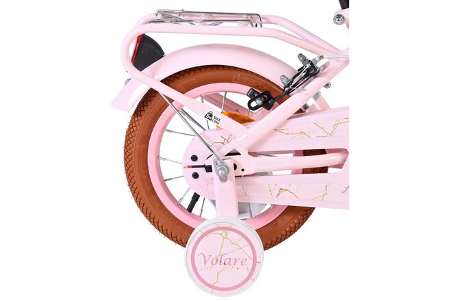 Volare Ashley Kinderfiets - Meisjes - 12 inch - Roze - Twee handremmen
