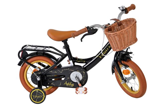 Volare Ashley Kinderfiets - Meisjes - 12 inch - Zwart