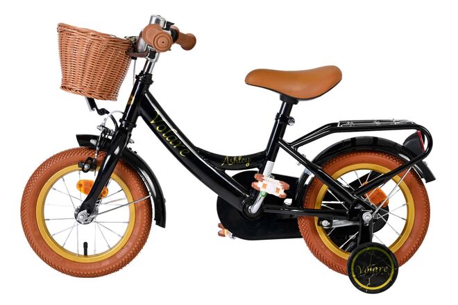 Volare Ashley Kinderfiets - Meisjes - 12 inch - Zwart