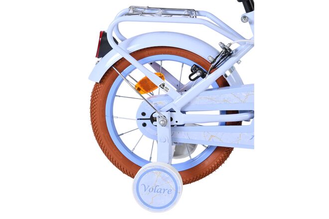 Volare Ashley Children's Bicycle - Girls - 14 inch - Pastel Blue - Two Hand Brakes