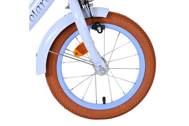 Volare Ashley Children's Bicycle - Girls - 14 inch - Pastel Blue - Two Hand Brakes