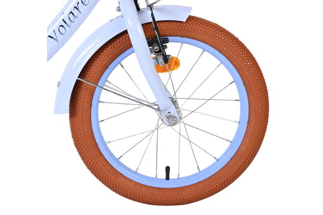 Rower dziecięcy Volare Ashley – dziewczęcy – 16 cali – pastelowy niebieski