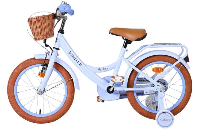 Rower dziecięcy Volare Ashley – dziewczęcy – 16 cali – pastelowy niebieski