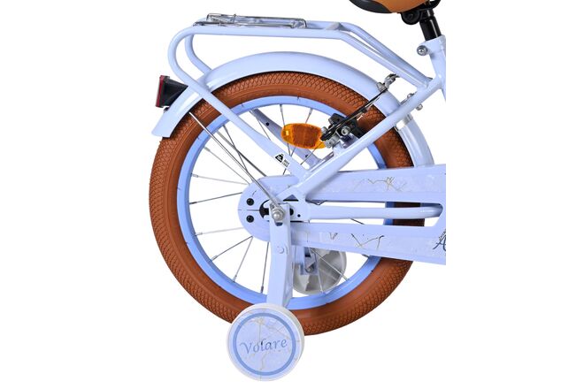 Volare Ashley Children's Bicycle - Girls - 16 inch - Pastel Blue - Two Hand Brakes