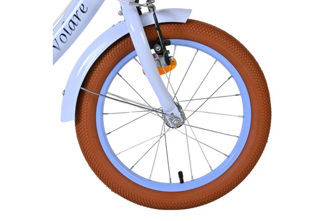 Volare Ashley Children's Bicycle - Girls - 16 inch - Pastel Blue - Two Hand Brakes