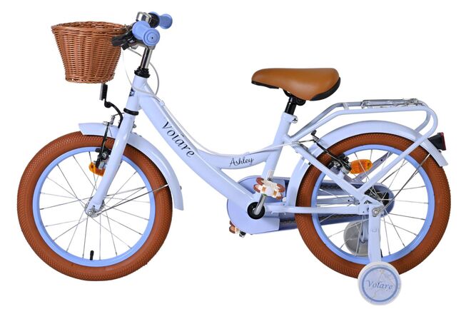Volare Ashley Children's Bicycle - Girls - 16 inch - Pastel Blue - Two Hand Brakes