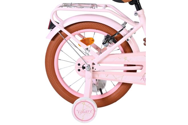 Volare Ashley Children's Bicycle - Girls - 16 inch - Pink - Two Hand Brakes