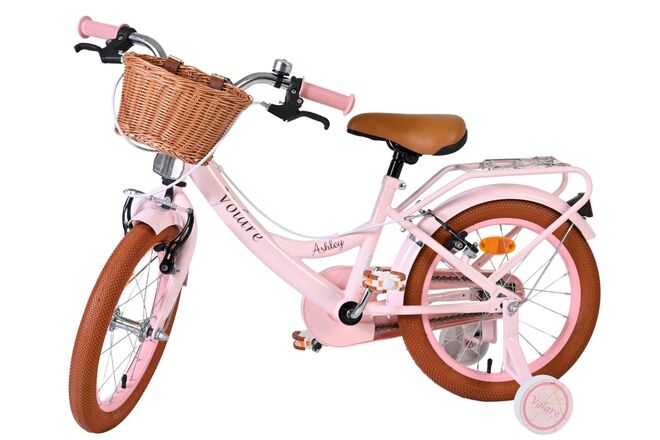 Volare Ashley Children's Bicycle - Girls - 16 inch - Pink - Two Hand Brakes