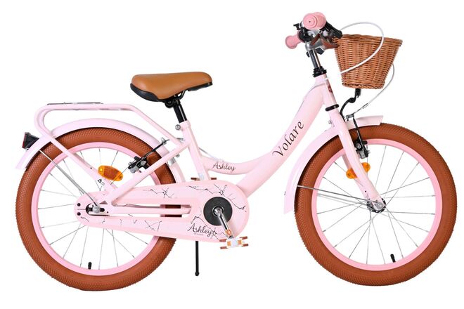 Volare Ashley Children's Bicycle - Girls - 18 inch - Pink - Two hand brakes