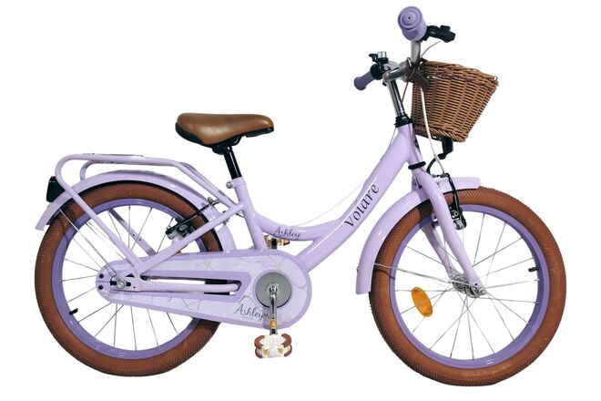 Volare Ashley Children's Bicycle - Girls - 16 inch - Purple - Two Hand Brakes