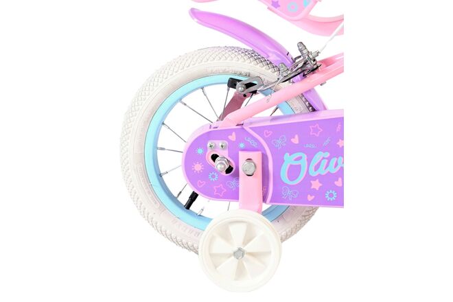 Volare Olivia Kinderfiets - Meisjes - 12 inch - Roze - Twee handremmen