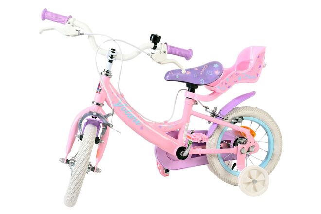 Volare Olivia Kinderfiets - Meisjes - 12 inch - Roze - Twee handremmen
