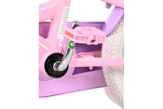 Volare Olivia Kinderfiets - Meisjes - 12 inch - Roze - Twee handremmen