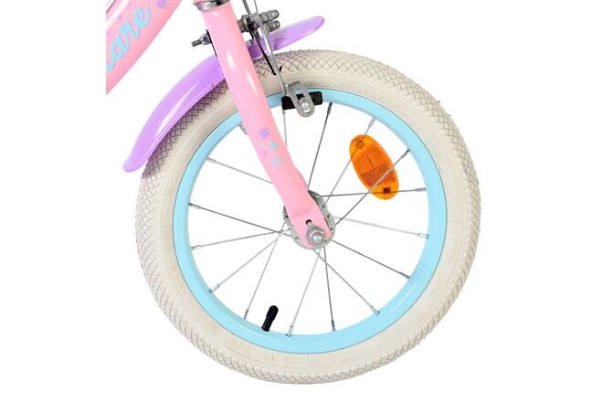 Volare Olivia Kinderfiets - Meisjes - 14 inch - Roze - Twee Handremmen