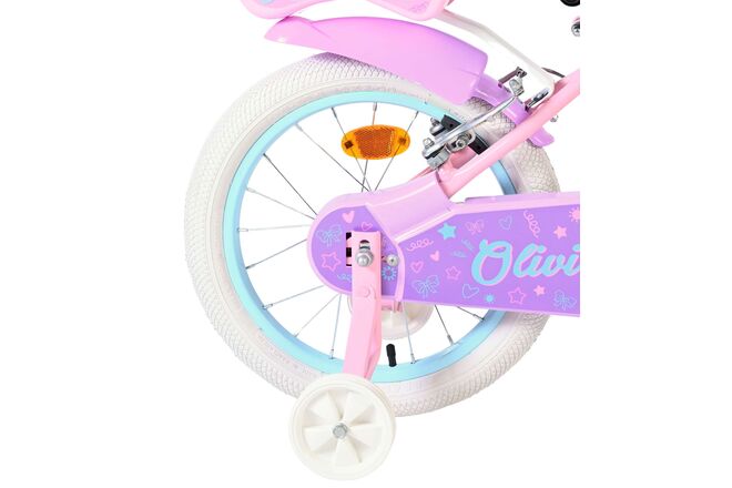 Volare Olivia Kinderfiets - Meisjes - 16 inch - Roze - Twee Handremmen