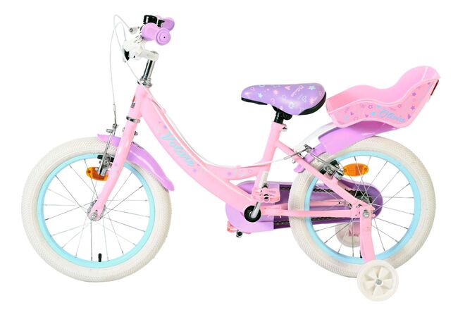 Volare Olivia Kinderfiets - Meisjes - 16 inch - Roze - Twee Handremmen