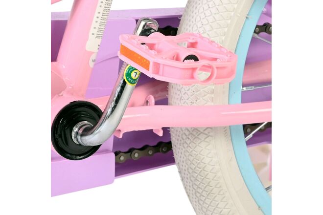 Volare Olivia Kinderfiets - Meisjes - 16 inch - Roze - Twee Handremmen