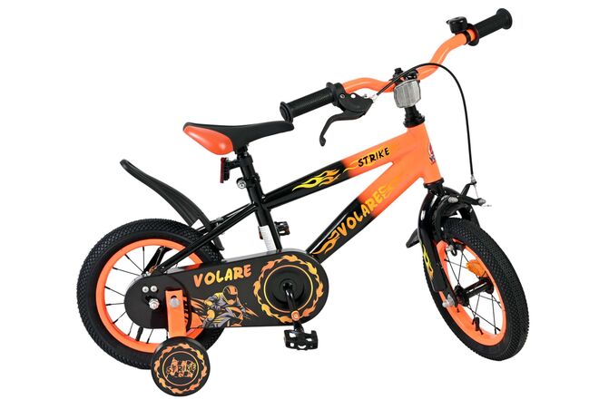 Volare Strike Kinderfiets - Jongens - 12 inch - Zwart Oranje