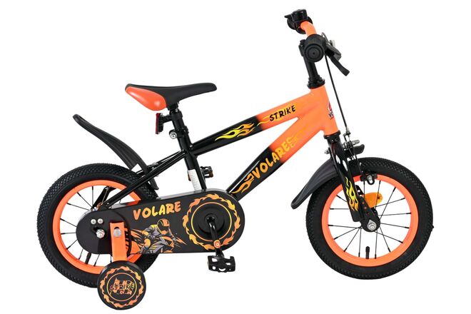 Volare Strike Kinderfiets – Jongens – 12 inch – Zwart Oranje
