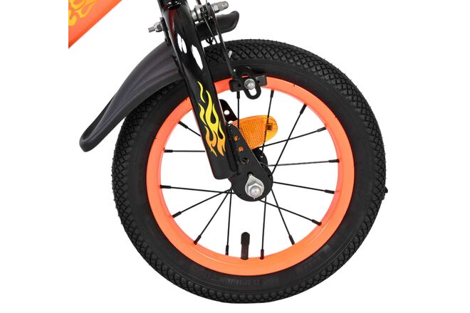Volare Strike Kinderfiets - Jongens - 12 inch - Zwart Oranje