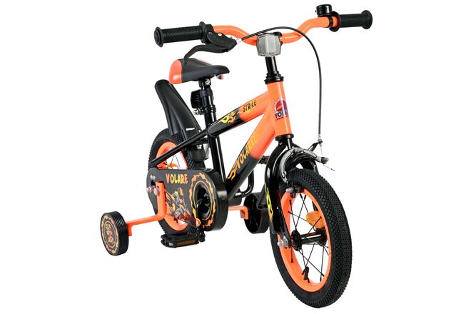 Volare Strike Kinderfiets - Jongens - 12 inch - Zwart Oranje