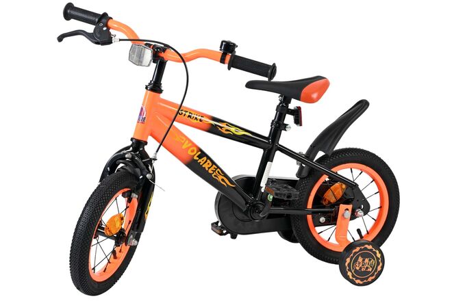 Volare Strike Kinderfiets - Jongens - 12 inch - Zwart Oranje