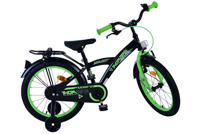 Volare Thombike Kinderfiets - Jongens - 18 inch - Zwart Groen