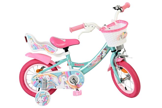 Volare Unicorn Kinderfiets - Meisjes - 12 inch - Groen