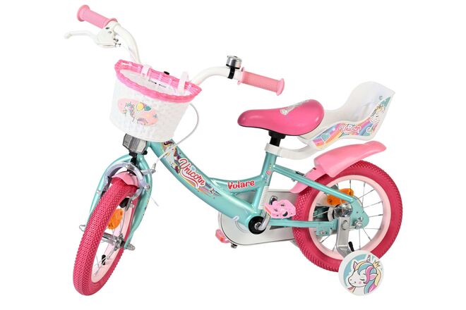 Volare Unicorn Kinderfiets - Meisjes - 12 inch - Groen