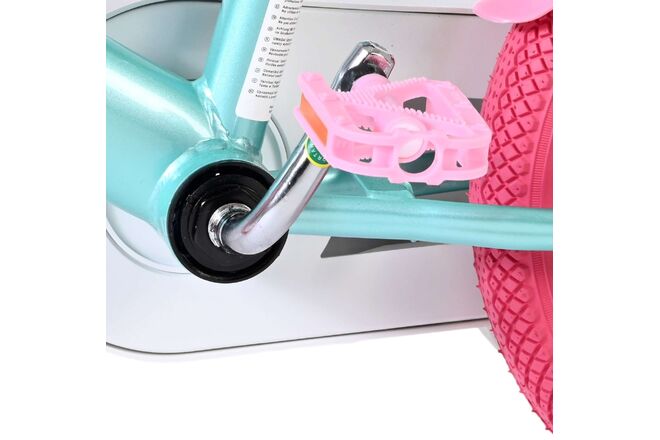 Volare Unicorn Kinderfahrrad - Mädchen - 12 Zoll - Grün - Zwei Handbremsen