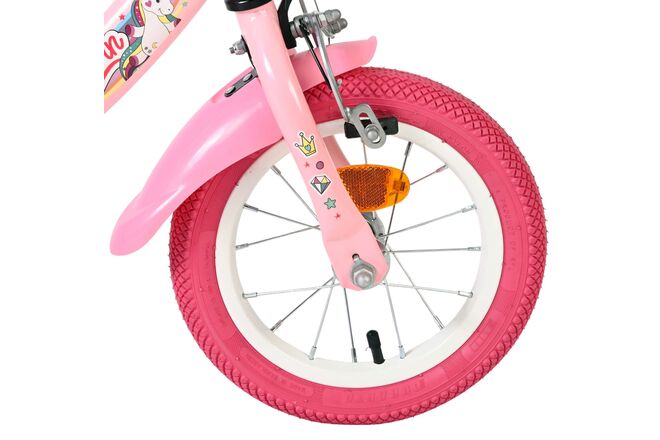 Volare Unicorn Kinderfiets - Meisjes - 12 inch - Roze