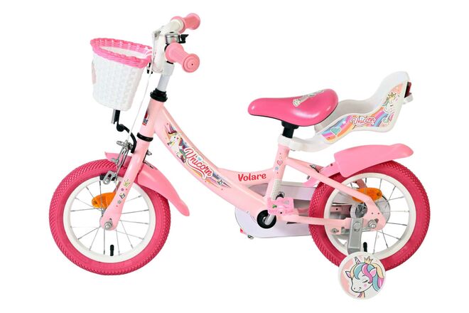Volare Unicorn Kinderfiets - Meisjes - 12 inch - Roze