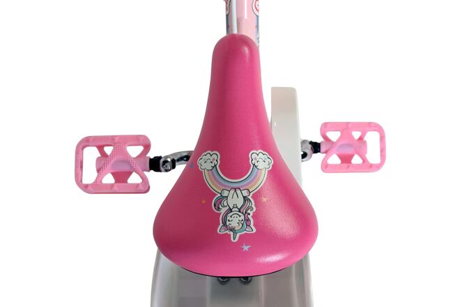 Volare Unicorn Kinderfiets - Meisjes - 12 inch - Roze - Twee handremmen