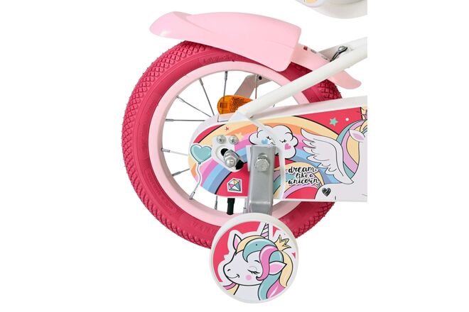 Volare Unicorn Kinderfiets - Meisjes - 12 inch - Wit