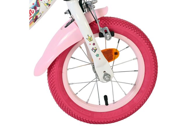 Volare Unicorn Kinderfiets - Meisjes - 12 inch - Wit